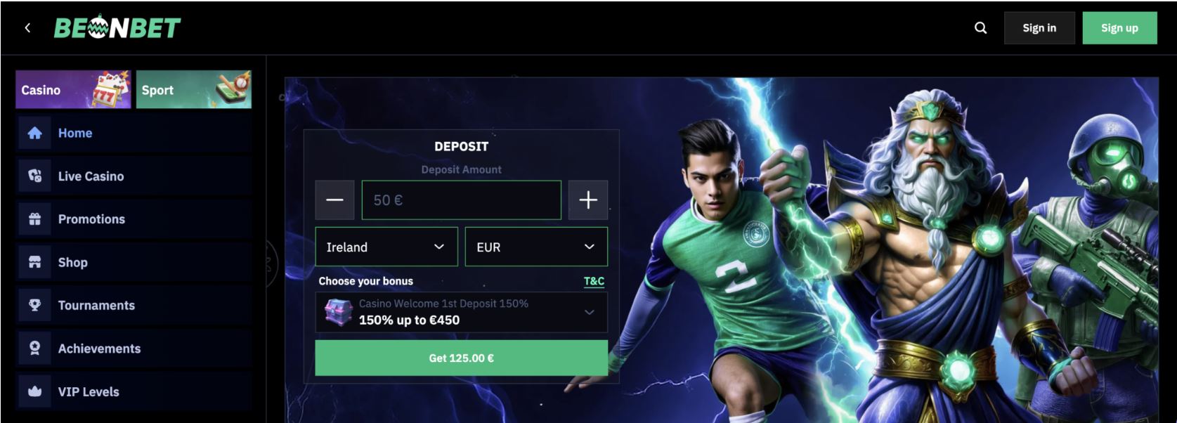 Beonbet Casino Banner